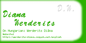 diana werderits business card